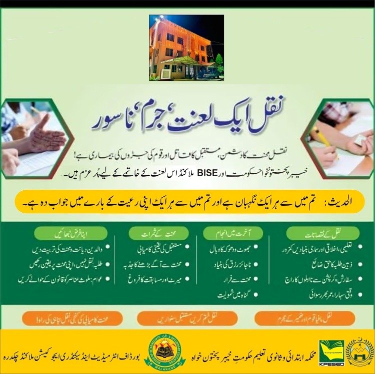 Cheating In Examination is Strictly pr